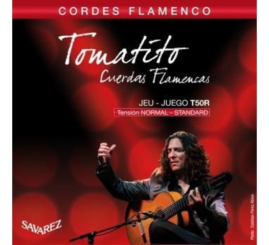 Savarez T50R Flamenco Tomatito Комплект струн для классической гитары, норм.натяжение, посеребр.