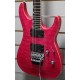 Grass Roots ESP G-HR-72QM электрогитара, цвет Thru Pink, Корея USED
