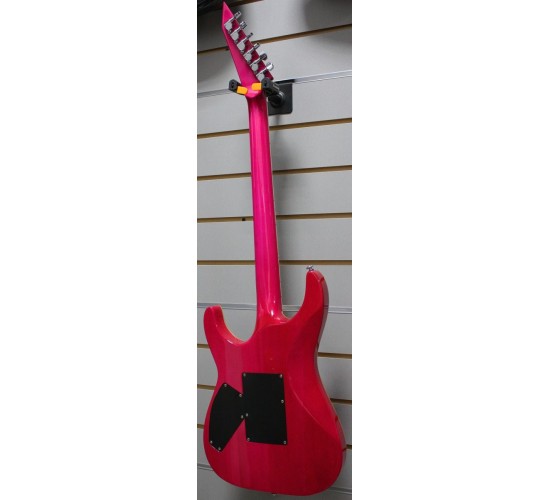 Grass Roots ESP G-HR-72QM электрогитара, цвет Thru Pink, Корея USED
