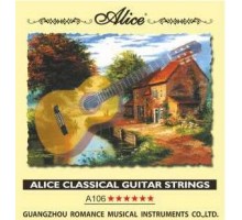 Alice A106-H Комплект струн для классической гитары, нейлон, посеребренная медь