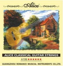 Alice A106-H Комплект струн для классической гитары, нейлон, посеребренная медь