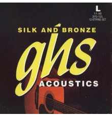 GHS 370 струны для акустической гитары, серия Silk and Bronze, 11-49
