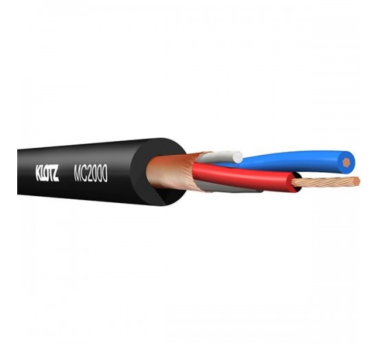 Klotz MC2000SW микрофонный профессиональный кабель, 2х0,22мм2, диаметр: 6.5мм, черный