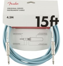 Fender 15 Original Instr. Cable DBL Daphne Blue инструментальный кабель, синий, длина 4.5м