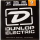 Dunlop DEN0965 комплект струн для 8-струнной электрогитары, никелированные, Light, 9-65