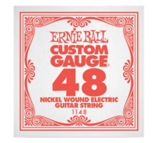 Ernie Ball 1148 струна для электро и акустических гитар. Сталь, калибр .048