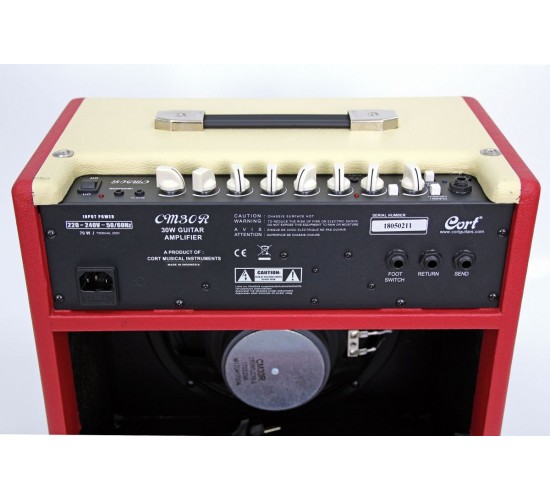 Cort CM30R DR гитарный комбоусилитель, красный, 30Вт