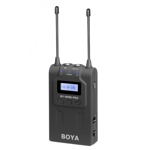 Boya BY-RX8 Pro двухканальный беспроводной поясной приемник