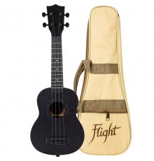 Flight NUS 310 BLACKBIRD укулеле сопрано, с чехлом