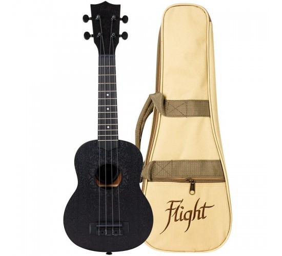 Flight NUS 310 BLACKBIRD укулеле сопрано, с чехлом