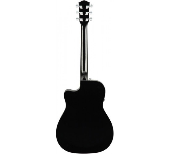 Fender CC-60SCE BLK электроакустическая гитара, цвет черный