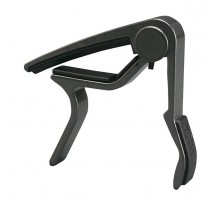 Dunlop 83CS Trigger Каподастр для акустической гитары, матовый хром, для неплоского грифа