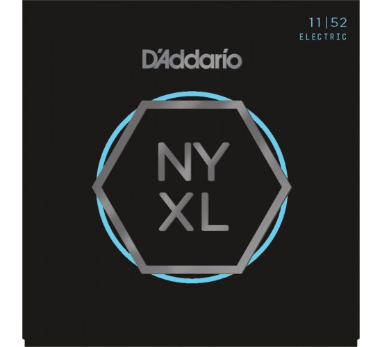 D'Addario NYXL1152 Комплект струн для электрогитары, никелированные, MTop/HBottom, 11-52