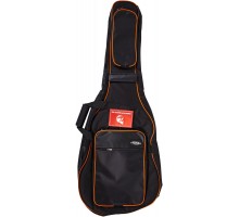 Force DLX-C OR чехол для классической гитары, черный с оранжевым кантом