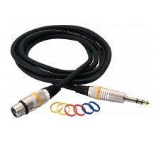 Rockcable RCL30386 D6 F BA Кабель XLR (F) - 1/4 джек балансный, 6 м.