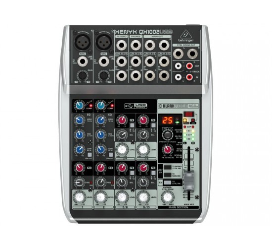 Behringer QX1002USB Пульт микшерный сверхкомпактный малошумящий премиум-класса