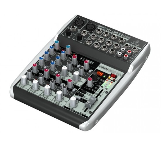 Behringer QX1002USB Пульт микшерный сверхкомпактный малошумящий премиум-класса