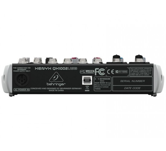 Behringer QX1002USB Пульт микшерный сверхкомпактный малошумящий премиум-класса