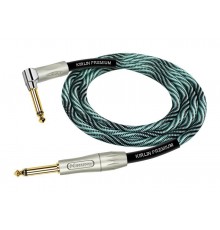 Kirlin IWB-202PFGL 3M WBT кабель инструментальный, прям/угл, 3м, цвет Wave Teal