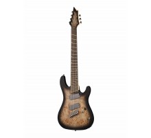 Cort KX507MS SDB электрогитара 7-струнная, мультимензурная, коричневый санберст