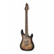 Cort KX507MS SDB электрогитара 7-струнная, мультимензурная, коричневый санберст