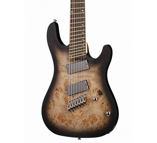 Cort KX507MS SDB электрогитара 7-струнная, мультимензурная, коричневый санберст