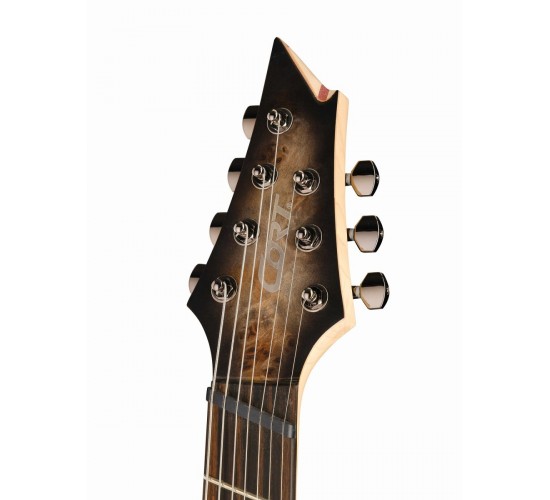 Cort KX507MS SDB электрогитара 7-струнная, мультимензурная, коричневый санберст