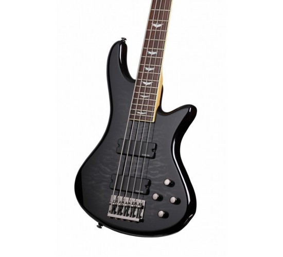 Schecter Stiletto Extreme-5 STBLK бас-гитара, 5-ти струнная, цвет прозрачный черный