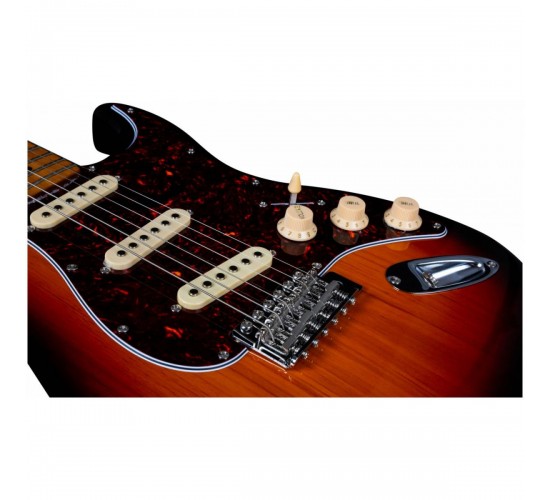 JET JS-300 SB электрогитара, Stratocaster, SSS, tremolo, цвет sunburst