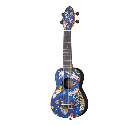 Ortega K2-SP Keiki Designer Series Укулеле сопрано, с чехлом и тюнером
