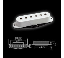 Belcat BS-11Bridge-BK Звукосниматель магнитный, сингл, бриджевый, черный