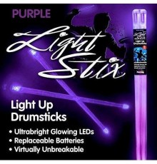 LightStix LED Light Up Purple светящиеся барабанные палочки, цвет фиолетовый