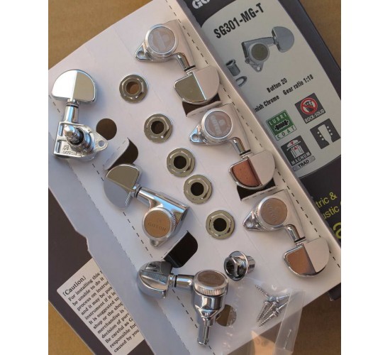 Gotoh SG301-MG-T-20-C-L3+R3 колки локовые, хром, 3+3
