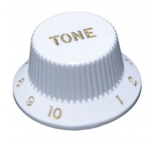 Ручка потенциометра Strat Style, TONE, белая, дюймовый размер
