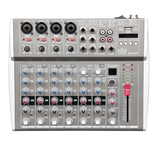 SVS Audiotechnik mixers AM-8 DSP Микшерный пульт аналоговый, 8-канальный