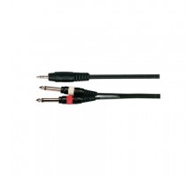 Soundking BB317-3M Кабель акустический 3.5мм стерео - 2х6.3мм моно, 3м