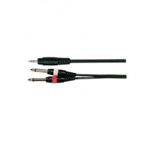 Soundking BB317-3M Кабель акустический 3.5мм стерео - 2х6.3мм моно, 3м