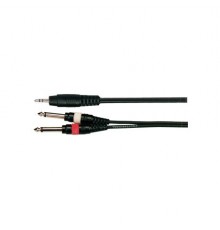Soundking BB317-3M Кабель акустический 3.5мм стерео - 2х6.3мм моно, 3м