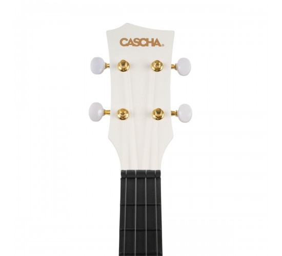 Cascha HH-2286 Carbon Fibre Укулеле концертный, с чехлом, белый, углеволокно