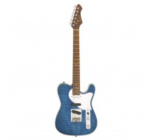 Aria 615-MK2 TQBL электрогитара, цвет Turquoise Blue