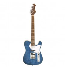 Aria 615-MK2 TQBL электрогитара, цвет Turquoise Blue