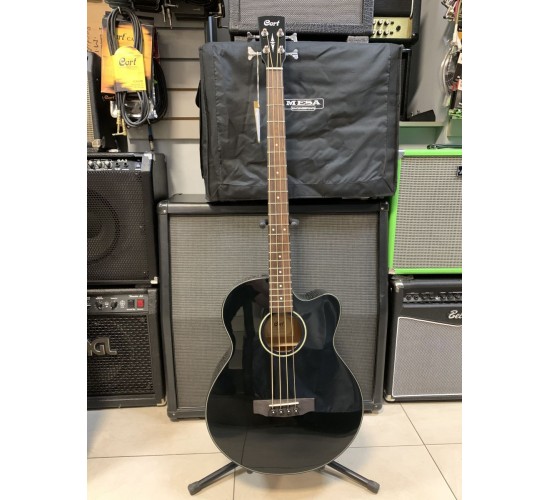 Cort AB850F BK Acoustic Bass Series электроакустическая бас-гитара, с вырезом, черная УЦЕНКА