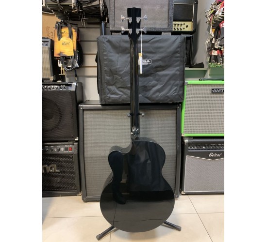 Cort AB850F BK Acoustic Bass Series электроакустическая бас-гитара, с вырезом, черная УЦЕНКА