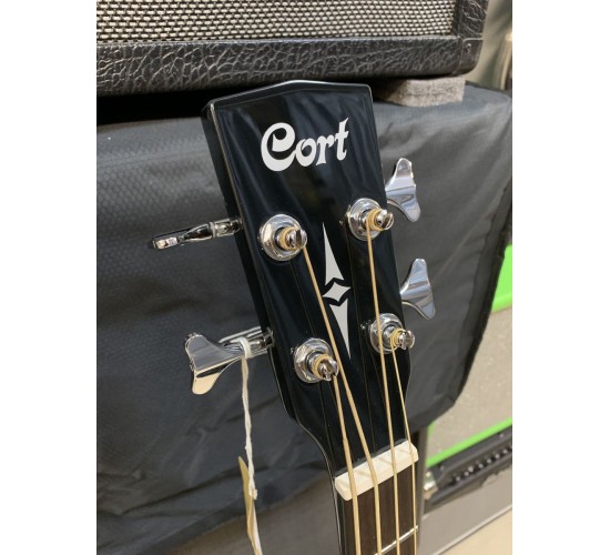 Cort AB850F BK Acoustic Bass Series электроакустическая бас-гитара, с вырезом, черная УЦЕНКА