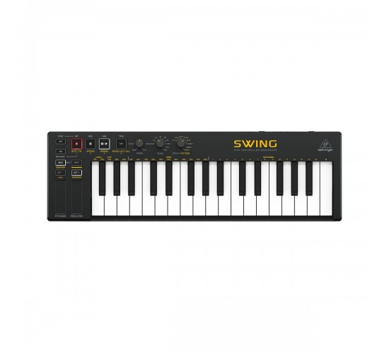 Behringer Swing USB MIDI контроллер, 32 клавиши, 64-шаговый секвенсор