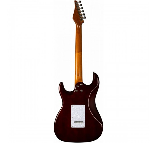 JET JS-450Q TBR электрогитара, Stratocaster, корпус липа/ тигровый клен, 22 лада, HSS
