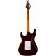JET JS-450Q TBR электрогитара, Stratocaster, корпус липа/ тигровый клен, 22 лада, HSS