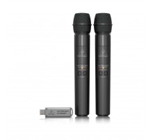Behringer ULM202USB цифровая радиосистема с 2-мя ручными передатчиками и двойным мини-приёмником
