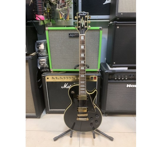 Grass Roots G-LP-60C Les Paul Custom электрогитара, цвет черный, Корея USED