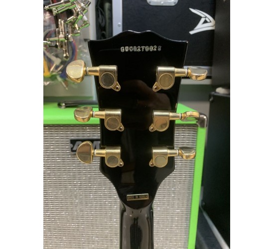 Grass Roots G-LP-60C Les Paul Custom электрогитара, цвет черный, Корея USED